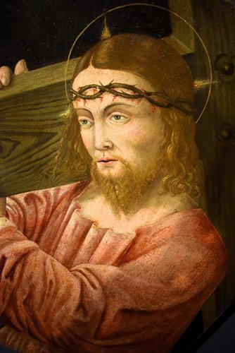 "Christ Carrying the Cross" Oil on canvas